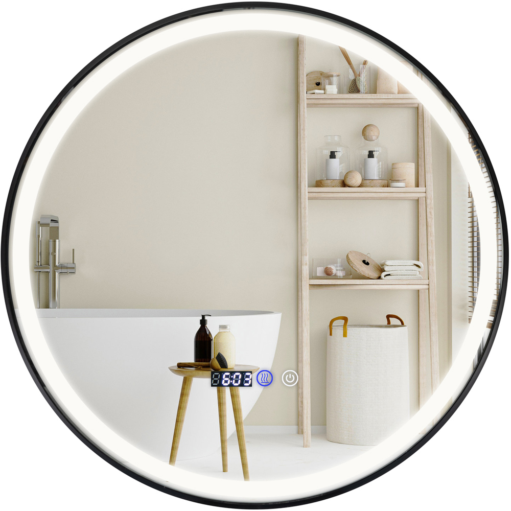 Costway 3 Colour LED Light Memory Function Lighted Bathroom Mirror | Wilko