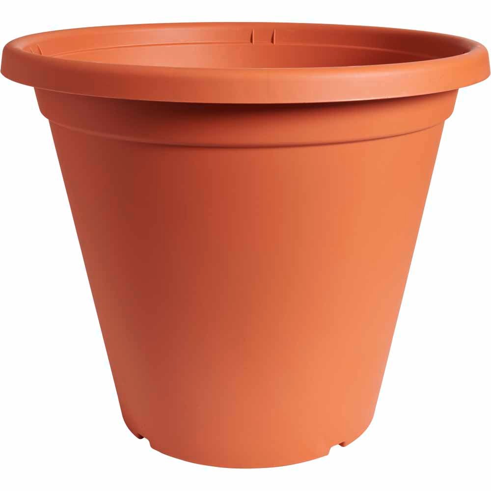 Clever Pots Terracotta Plastic Round Plant Pot 50cm Wilko