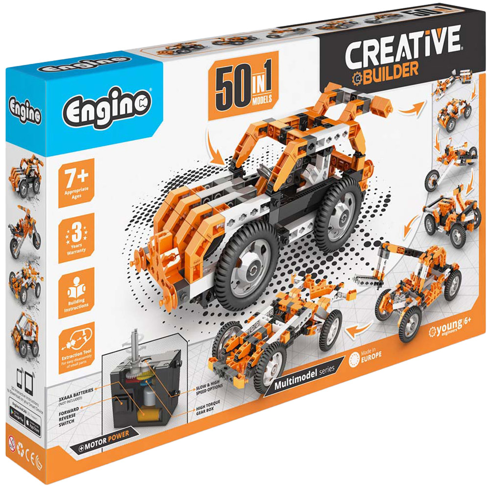 Engino Creative Builder 50 Models Motorized Set | Wilko