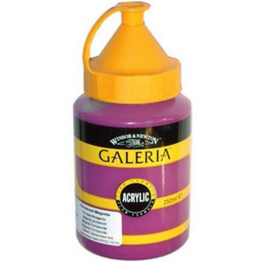 Winsor and Newton 250ml Galeria Acrylic Paint Perm Magenta Wilko