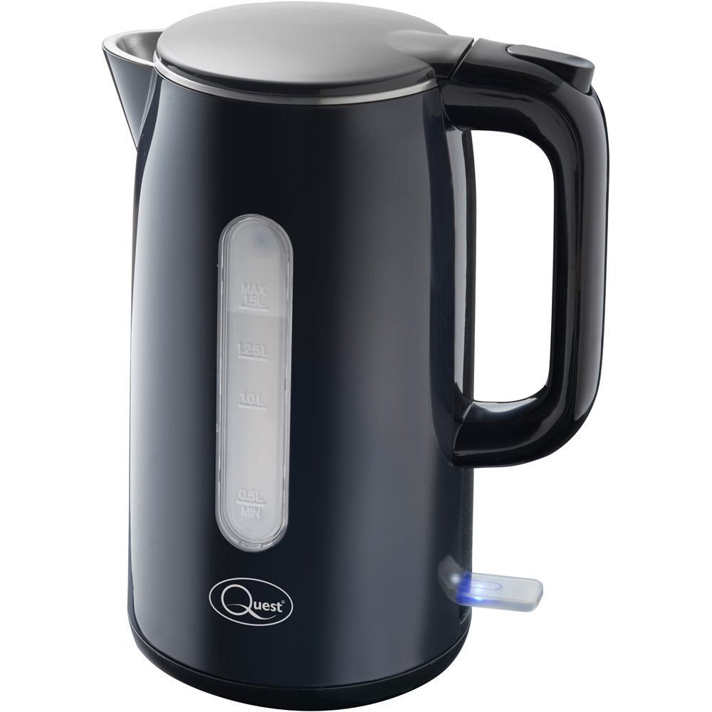 Benross Black 1.5L Fast Boil Stainless Steel Kettle 3000W Wilko