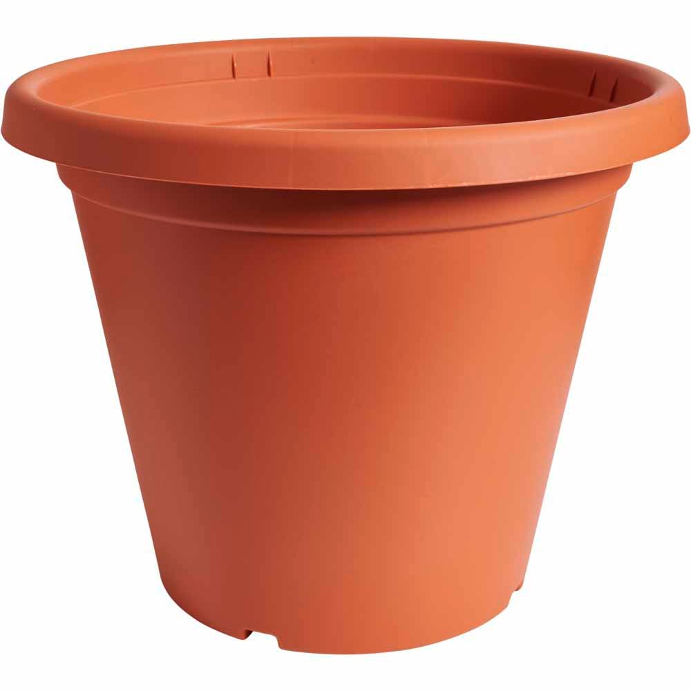 Clever Pots Terracotta Plastic Round Plant Pot 40cm Wilko