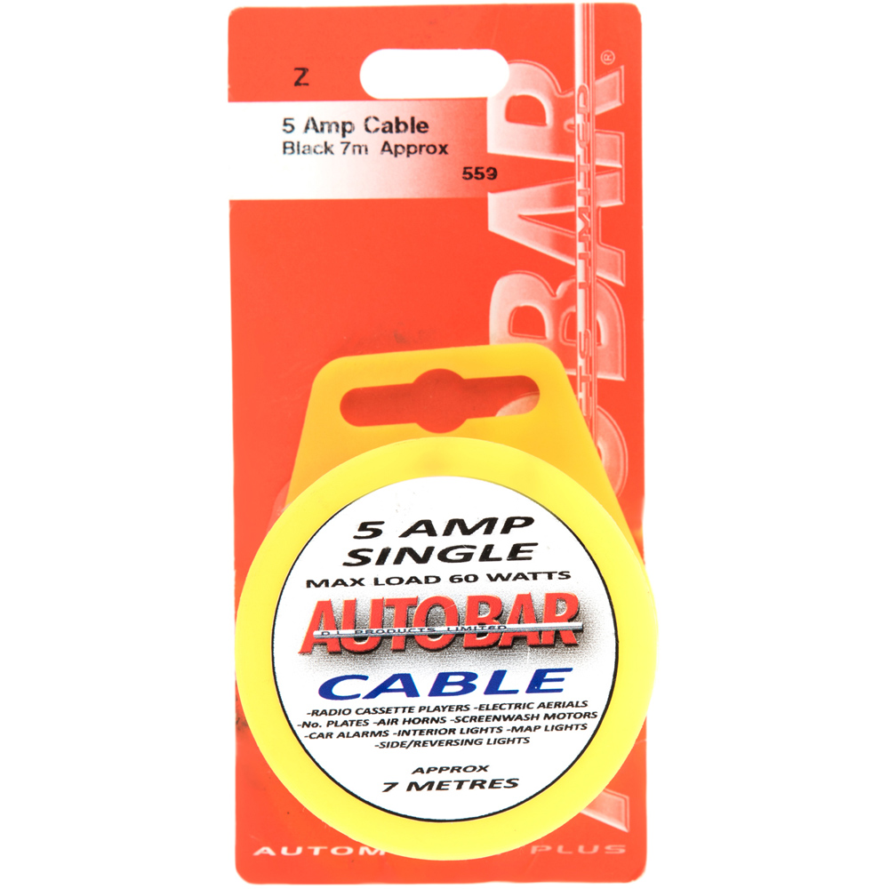 Autobar Black Car Electrical Cable 60W Wilko
