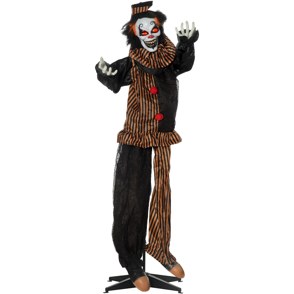 Outsunny Halloween Animated Circus Clown 5.5ft | Wilko