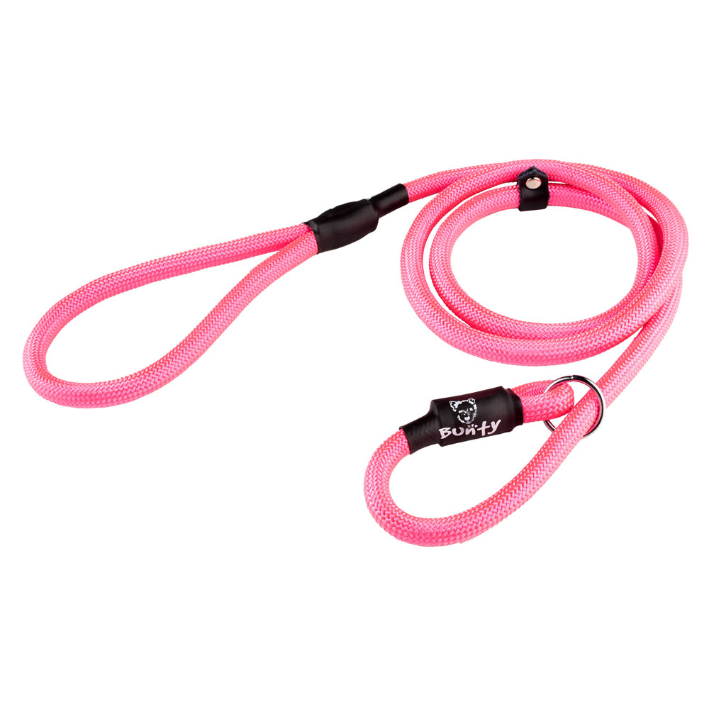 Bunty Large 10mm Pink Rope SlipOn Lead For Dogs Wilko