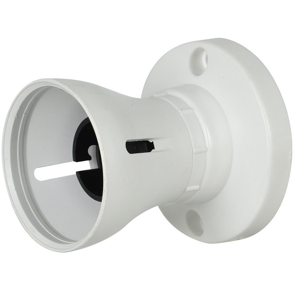 White Straight Batten Lamp Holder Wilko