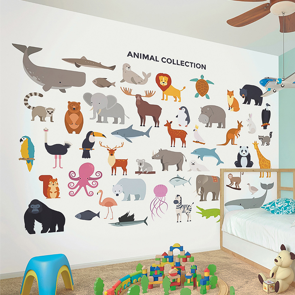 Origin Murals Animal Collection Multicolour Wall Mural | Wilko