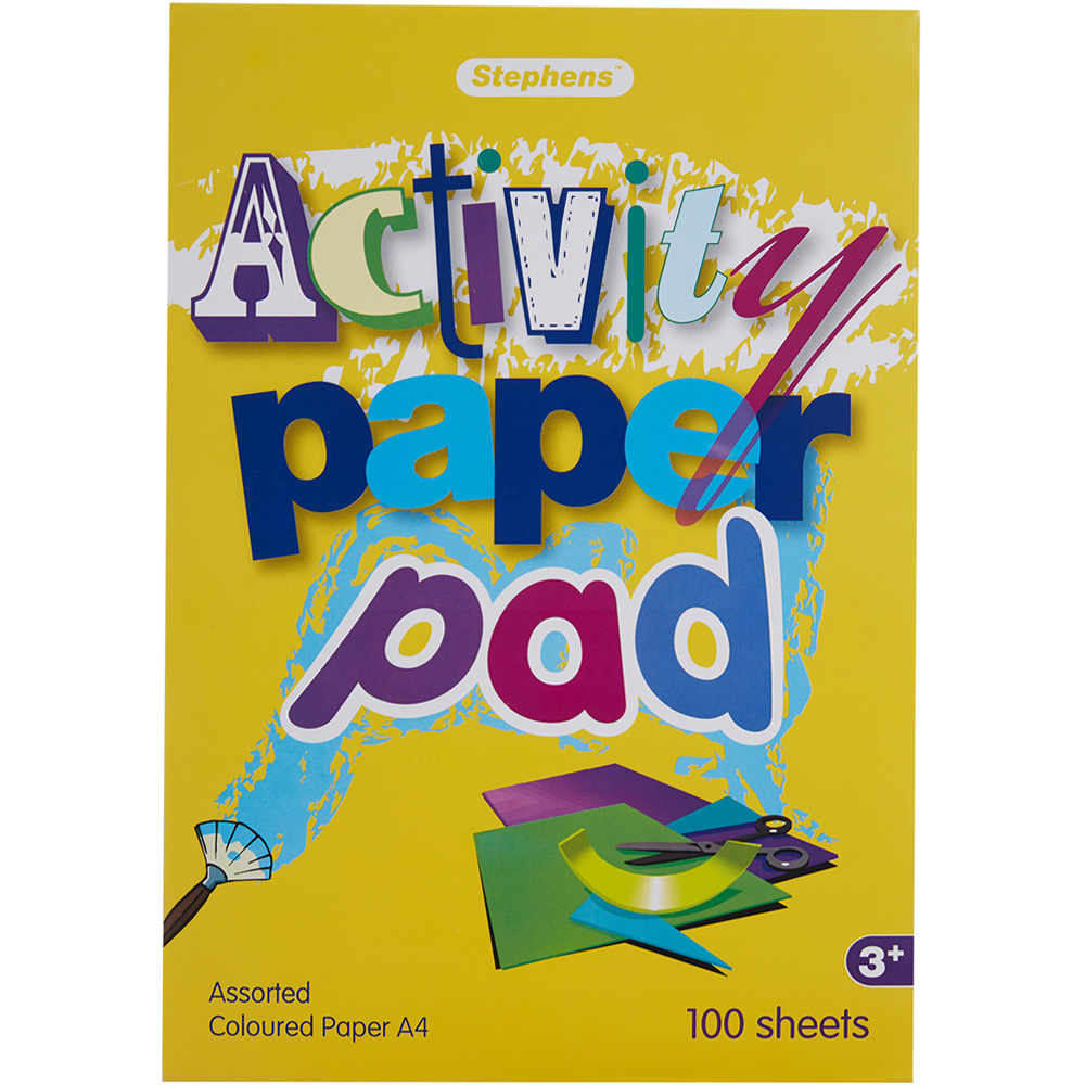 Stephens A4 Assorted Activity Pad 100 Sheets Wilko