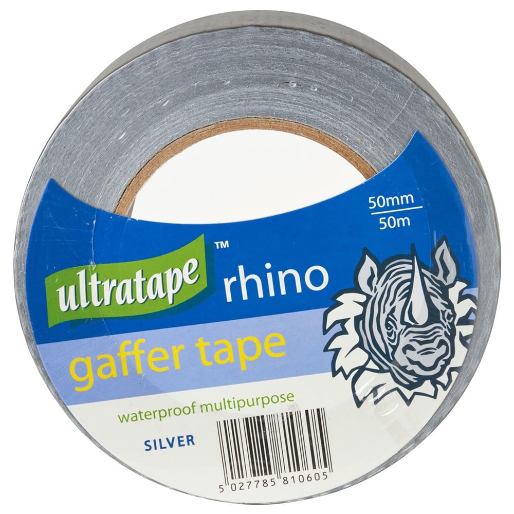 Ultratape Rhino 50mm x 50m Silver Gaffer Tape Wilko