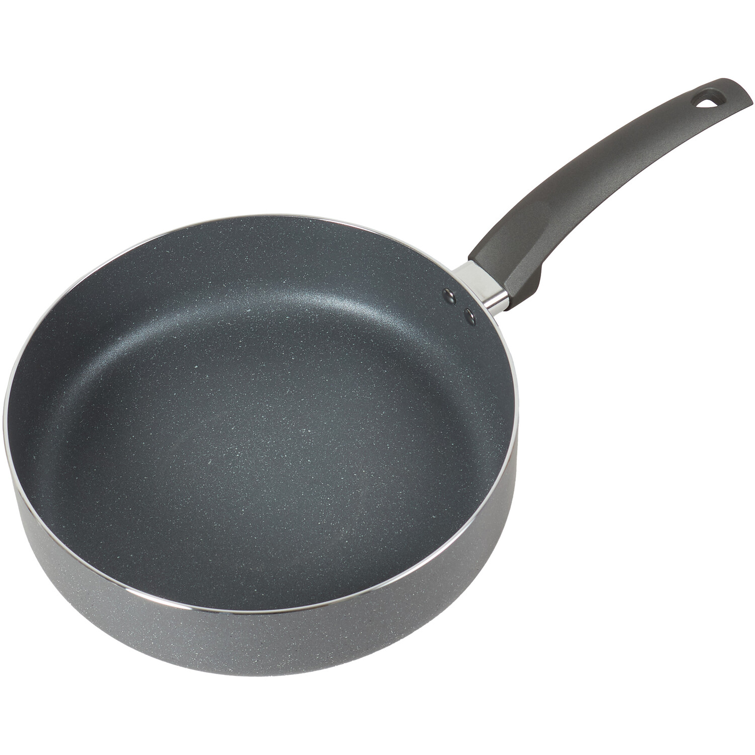 Marble Finish Saute Pan Grey Wilko