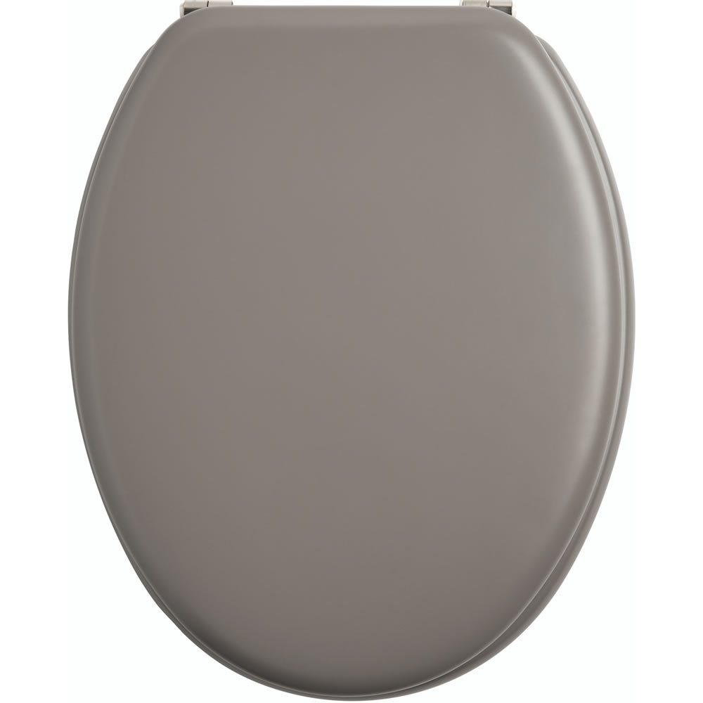 Wilko Grey Slow Close Toilet Seat Wilko