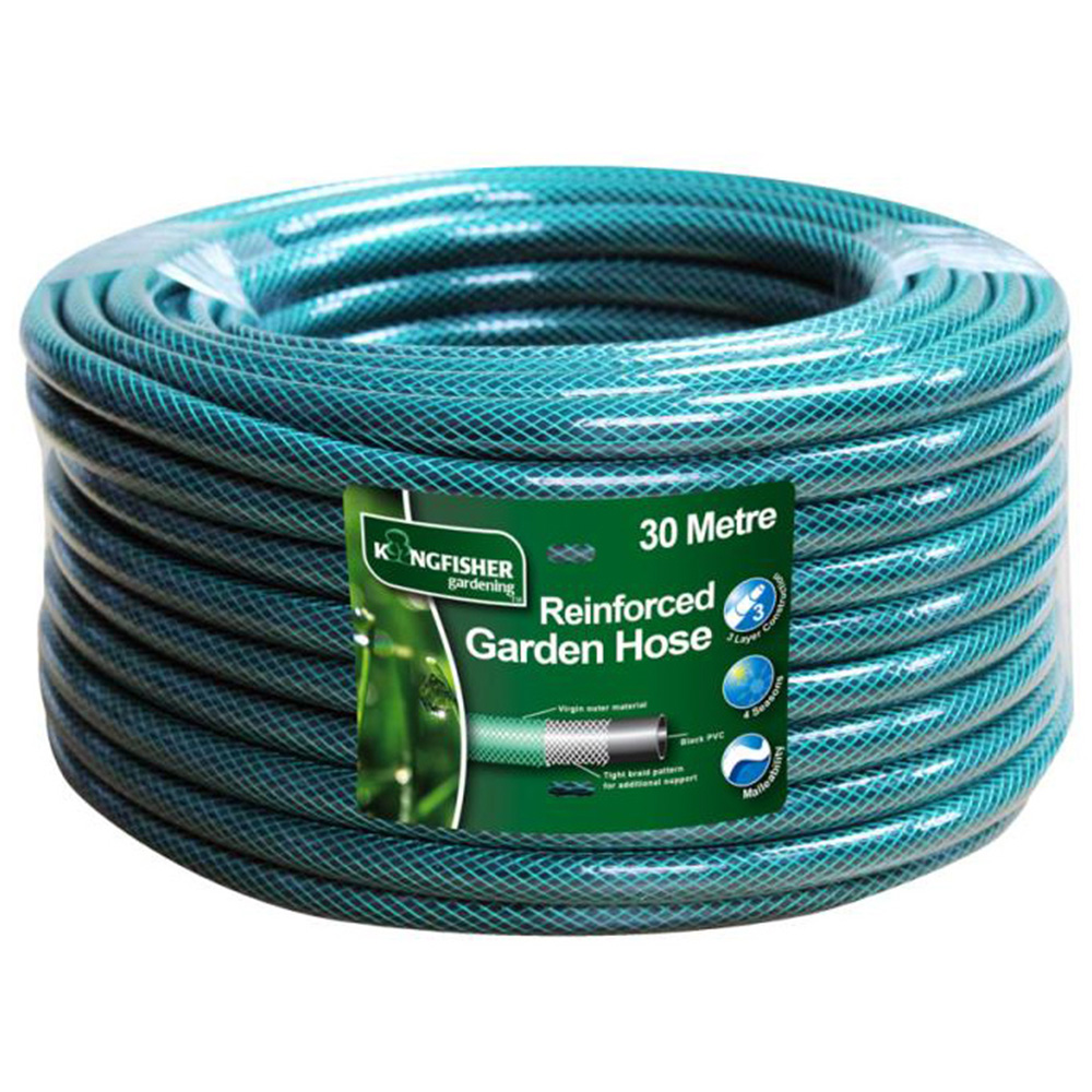 Samuel Alexander 30m Green Reinforced Garden Hose Wilko
