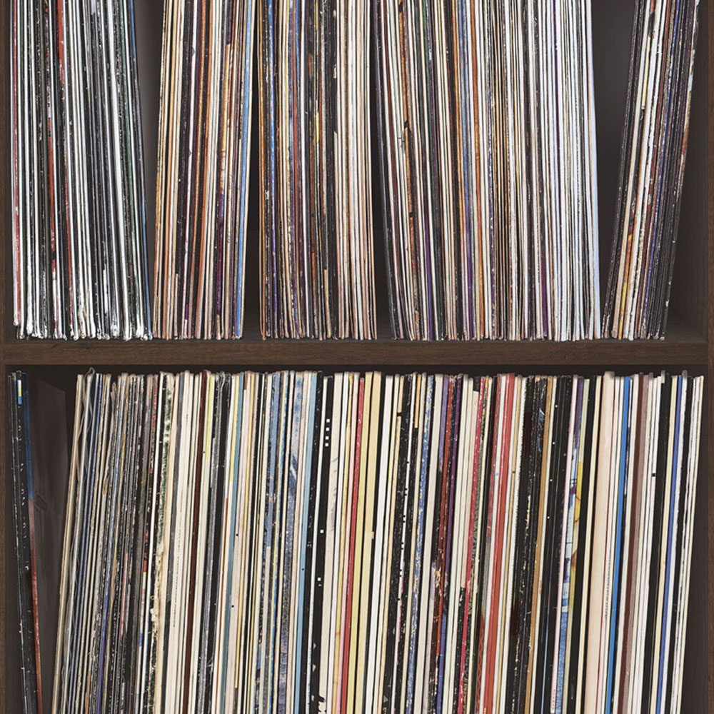 Galerie Grunge Vintage LP Multicolour Wallpaper | Wilko