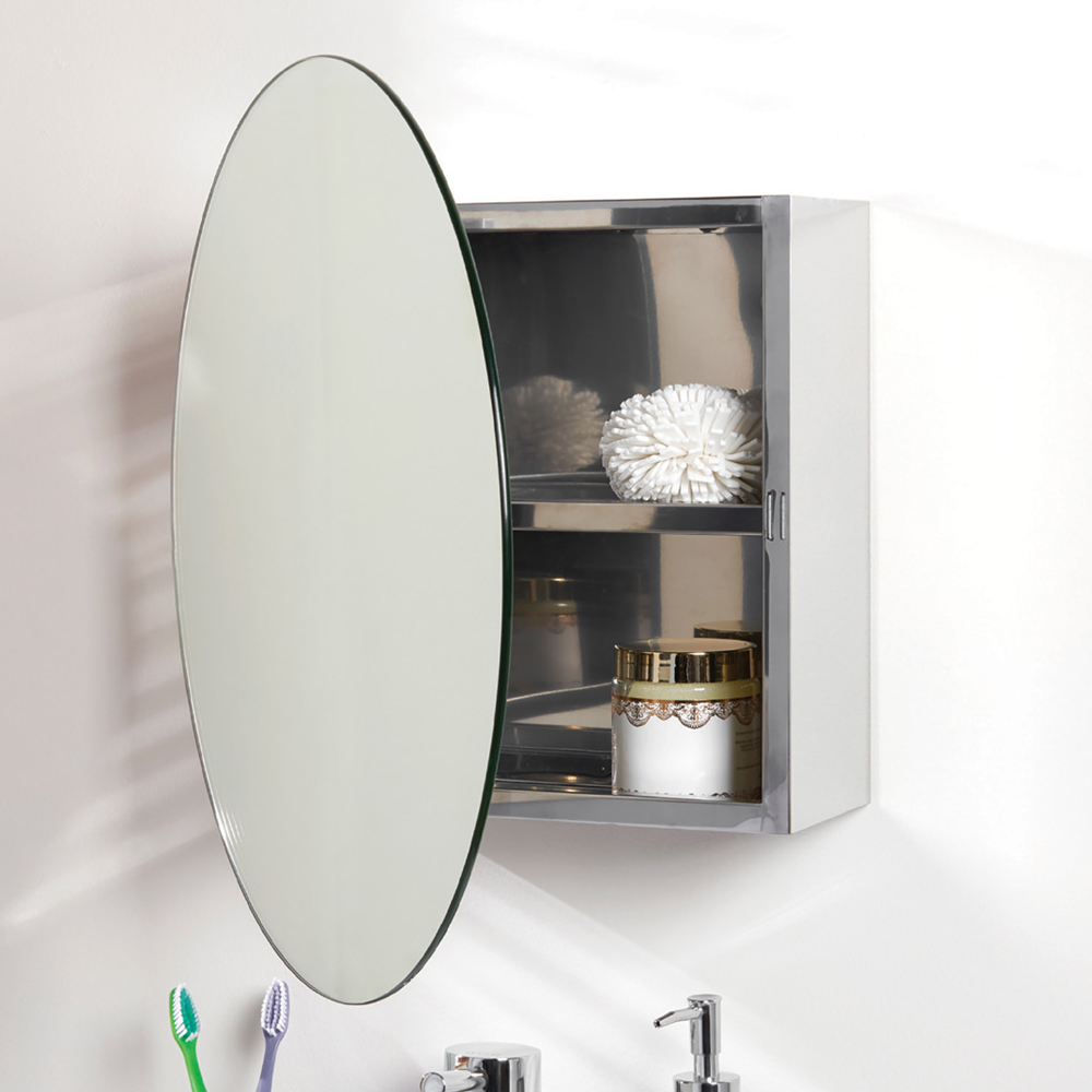 Circle storage mirror discount