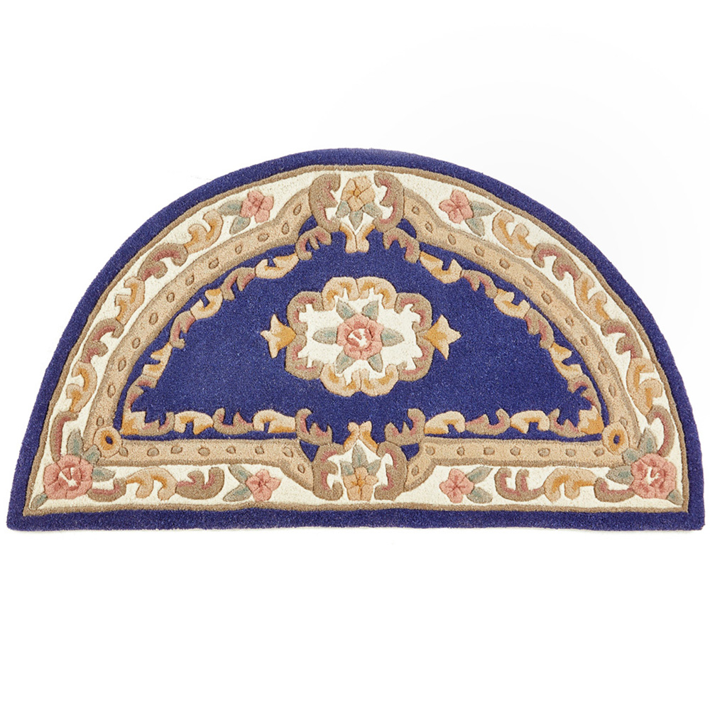Origins Shensi Navy Half Moon Rug 67 x 127cm | Wilko