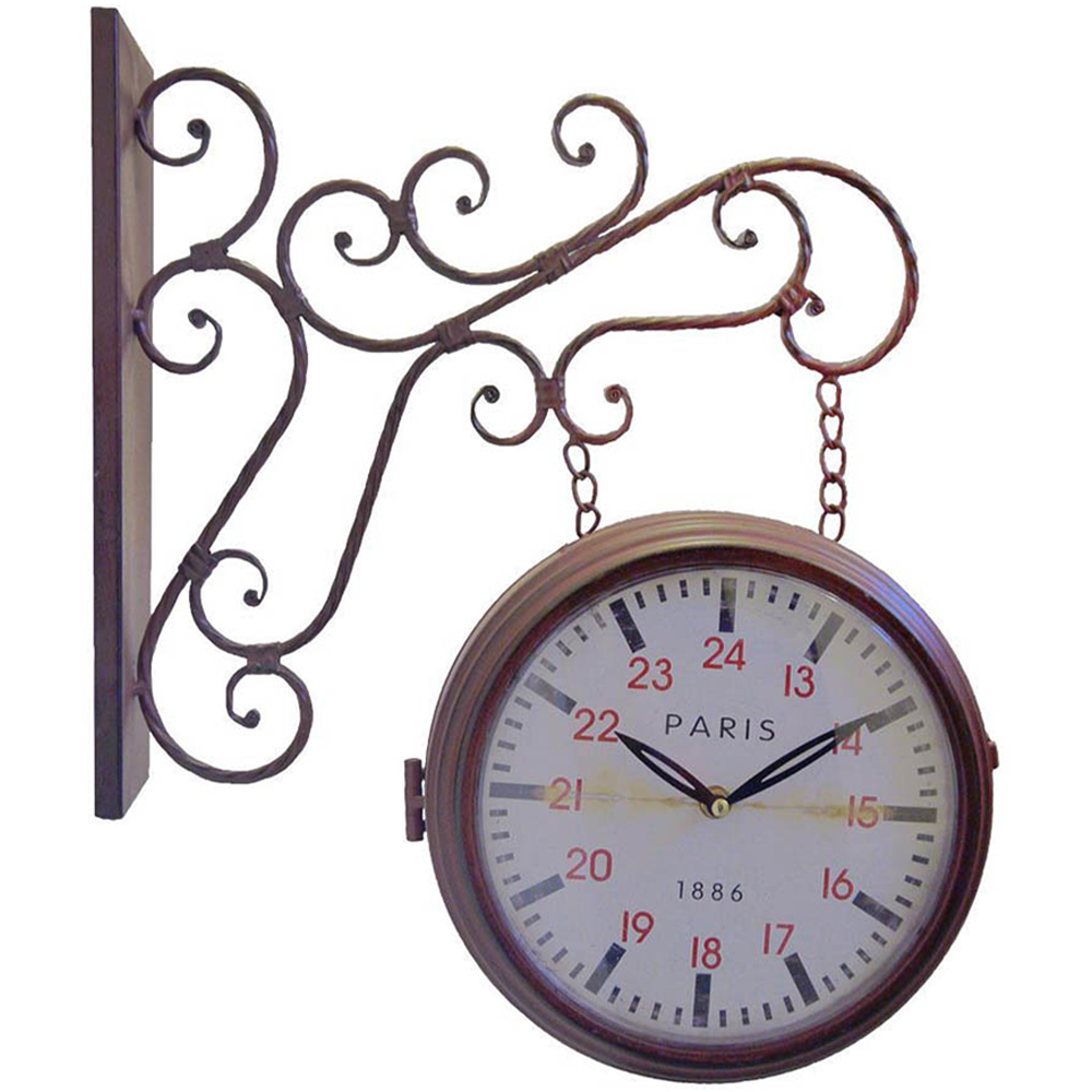 Walplus Double Side Wall Clock Wilko