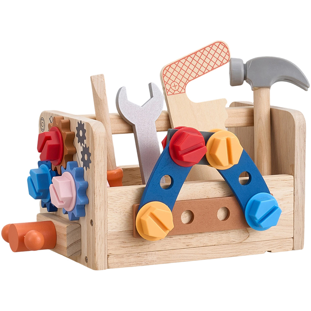 H&O Direct Kids Wooden Repair Pretend Play Tool Set | Wilko