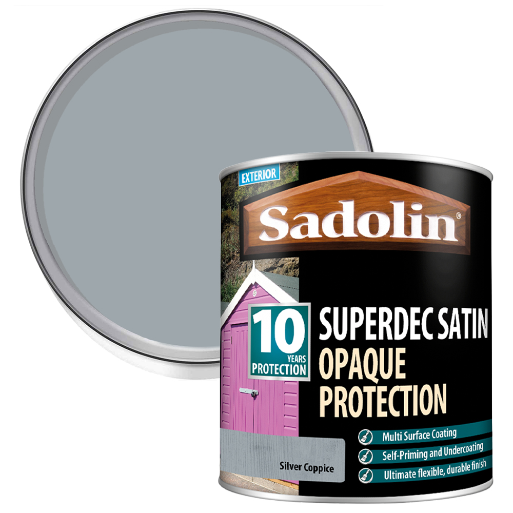 Sadolin Superdec 10 Year Silver Coppice Satin Finish Exterior Woodstain ...