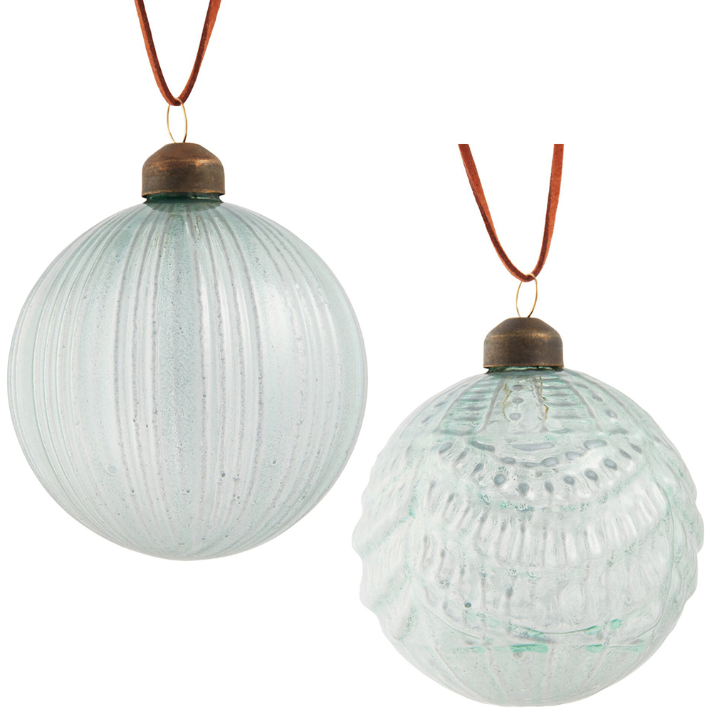 Shiny Bauble Sage Green - Sage Green | Wilko