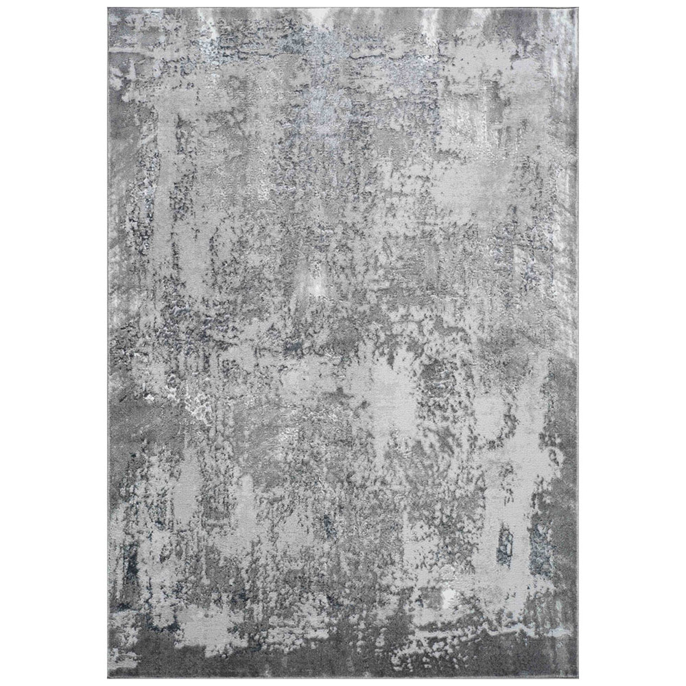 Desire Rugs Serenity Grey Abstract Acrylic Rug 120 x 170cm | Wilko
