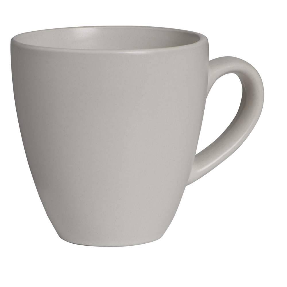 Wilko Cream Ceramic Oval Mug Wilko