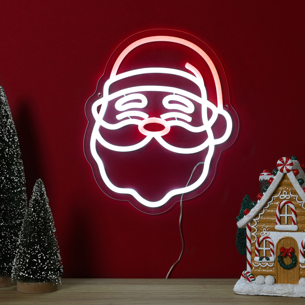 December Led Signs Christmas LED Neon Sign | Wilko