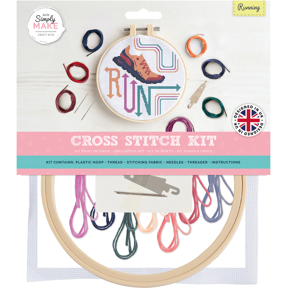 Simply Make Running Cross Stitch Kit Wilko
