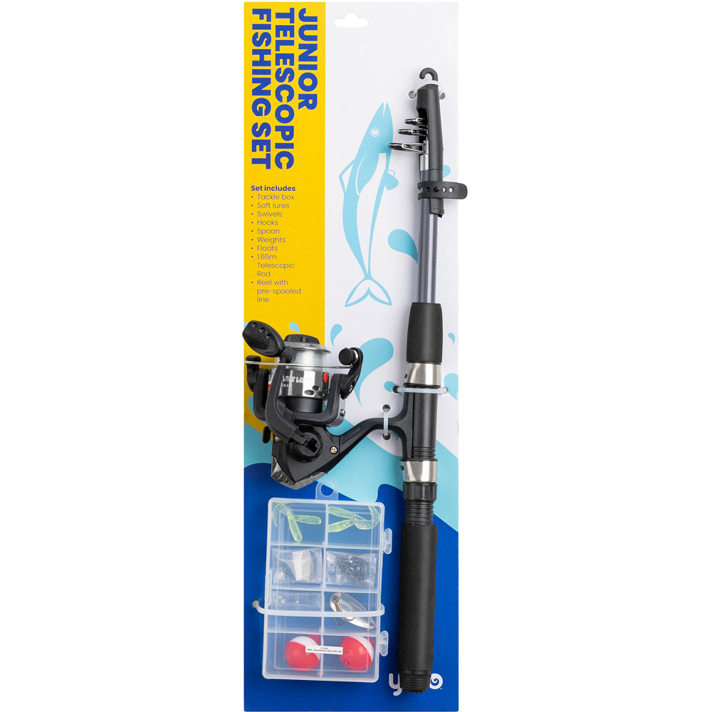 Yello All-in-One Junior Telescopic Fishing Rod Starter Set | Wilko