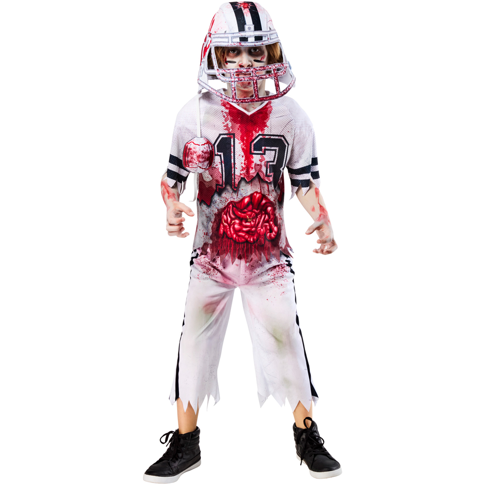Zombie-Kostüm Für Kinder – Overall Mit Aufgedruckten Details, Aus Polyester, Mit Klettverschluss, Für Halloween & Partys