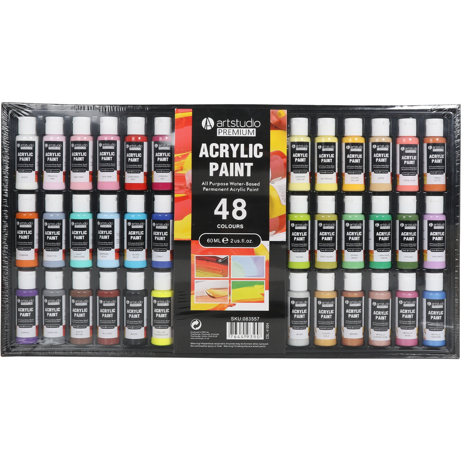 Art Studio Premium Acrylic Paint Set Wilko