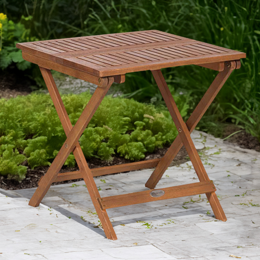 Mini Folding Wooden Side Table Wilko