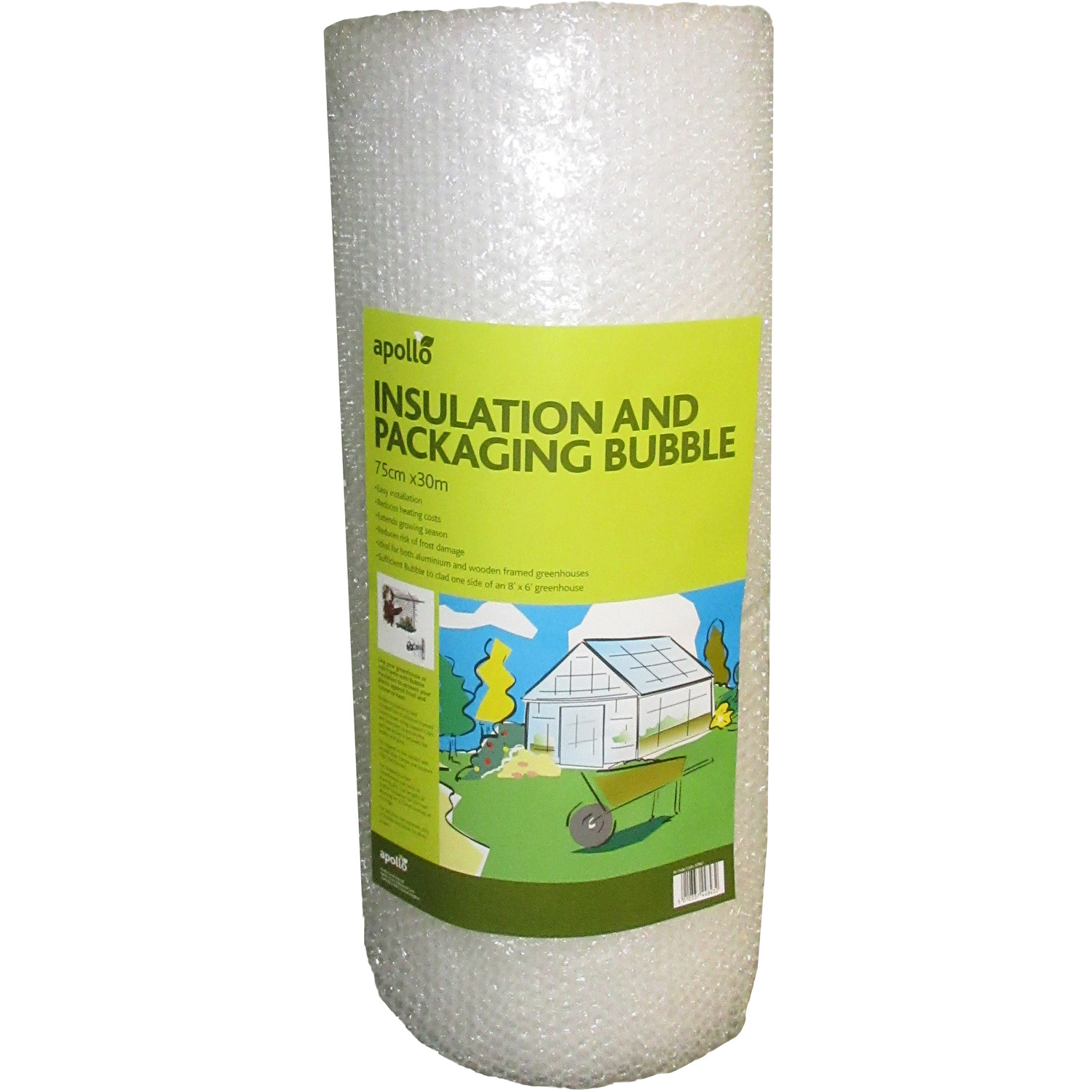 Apollo Gardening Greenhouse Bubble Insulation 75 x 30cm Wilko