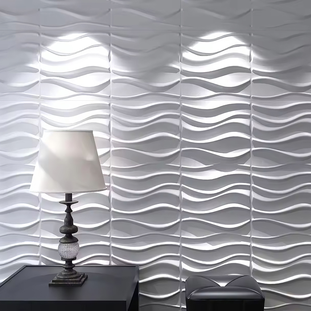 Living and Home 3D Wave Wall Panel 12 Pack | Wilko