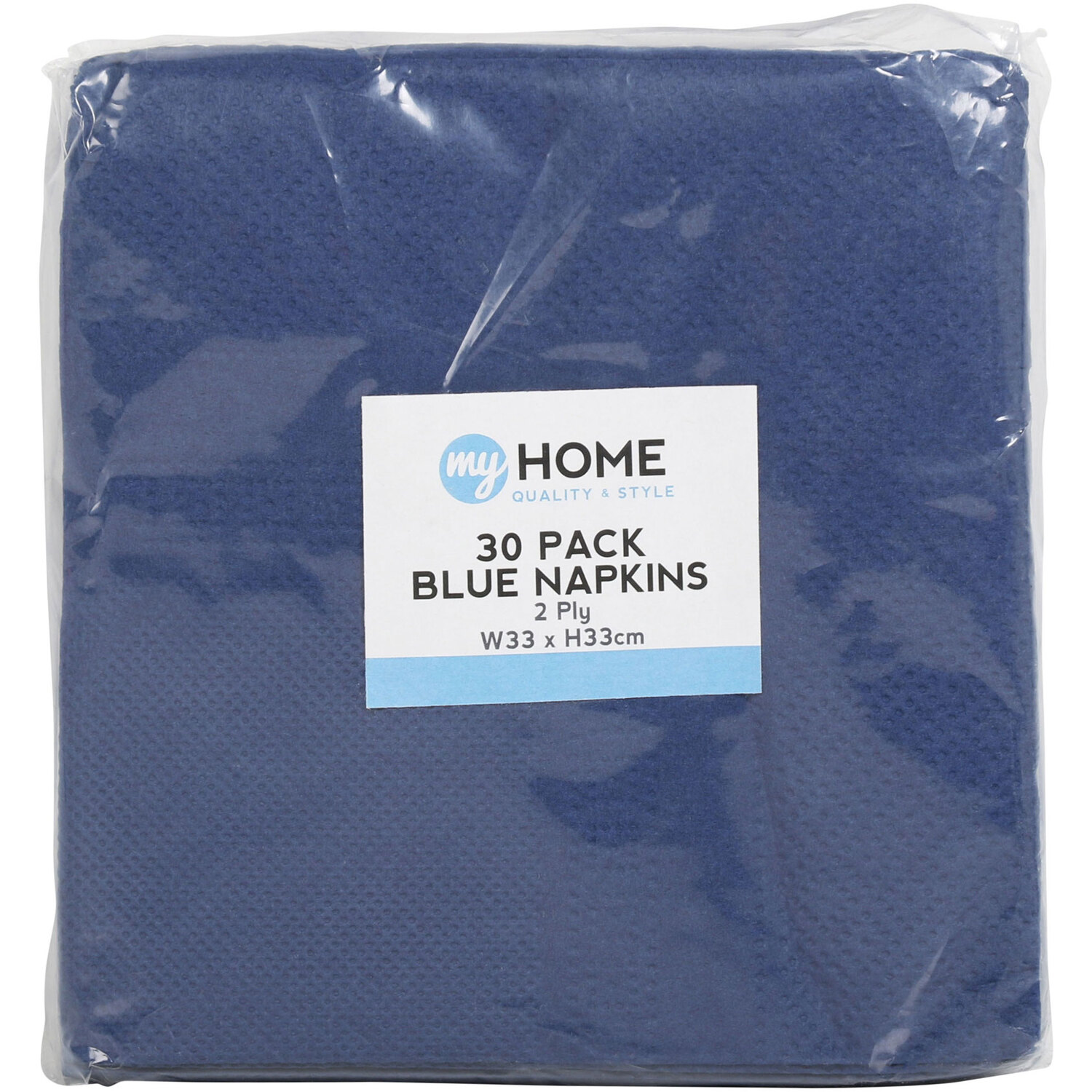 Pack of My Home Napkins Blue Wilko