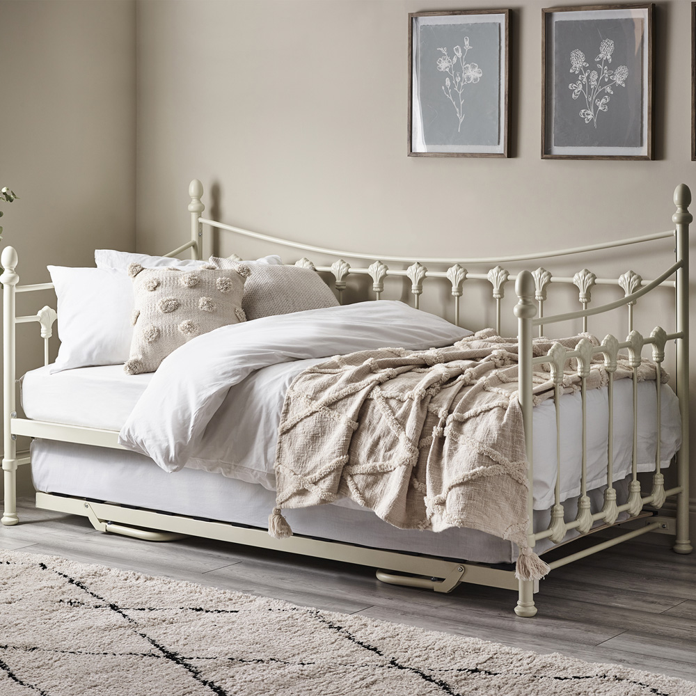 Julian Bowen Single Stone White Versailles Day Bed with Trundle Wilko