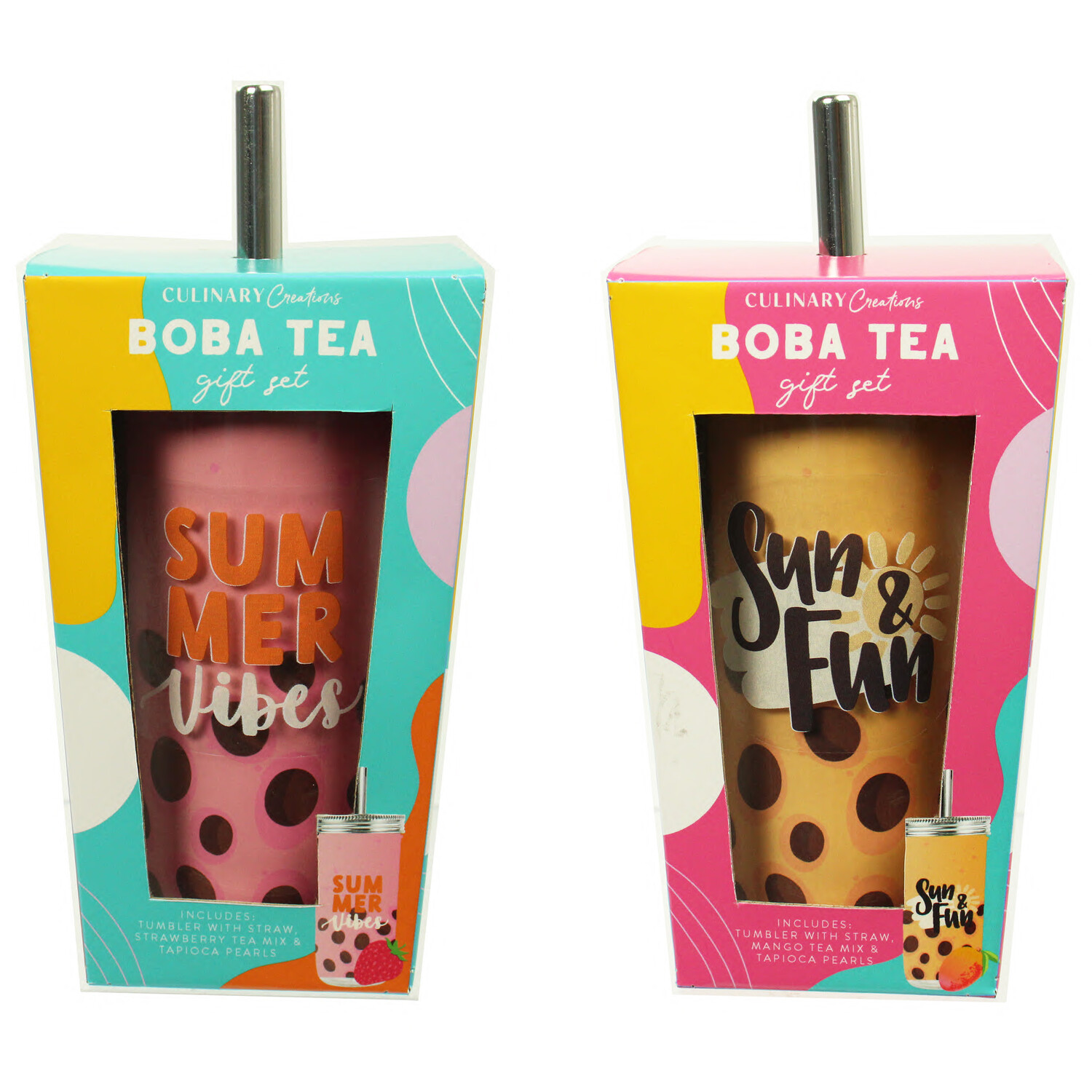 Spring Boba Tea & Tumbler Set | Wilko