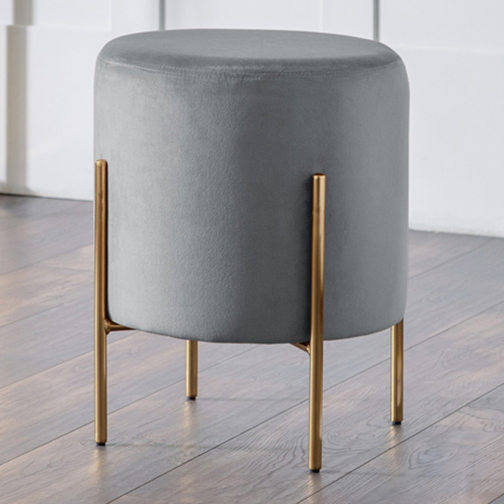 Julian Bowen Harrogate Grey Stool Wilko