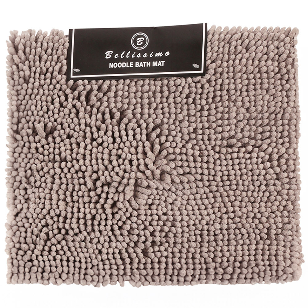 Bellissimo Grey Noodle Bath Mat Wilko