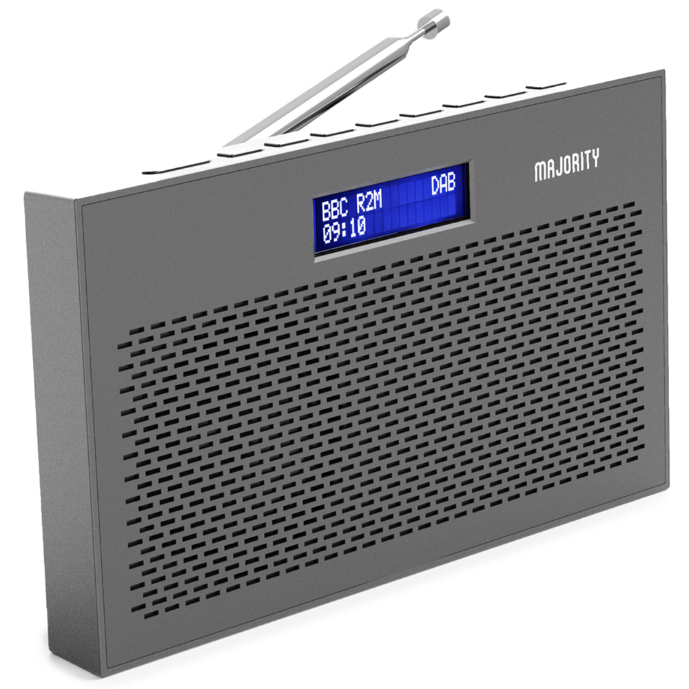 Majority Histon Compact Portable DAB and DAB FM Radio Charcoal Wilko