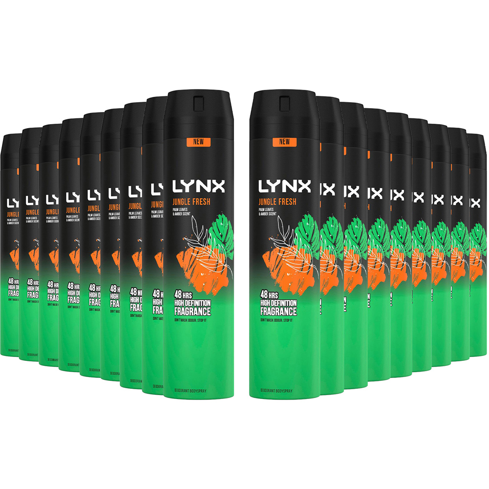 Lynx Body Spray Jungle Fresh 48H High Definition Fragrance Deodorant ...