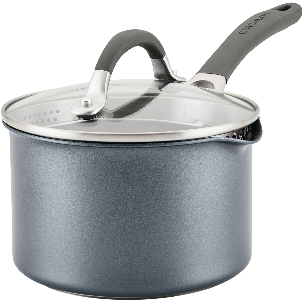 Circulon Scratch Defense A1 16cm Nonstick Aluminium Straining Saucepan