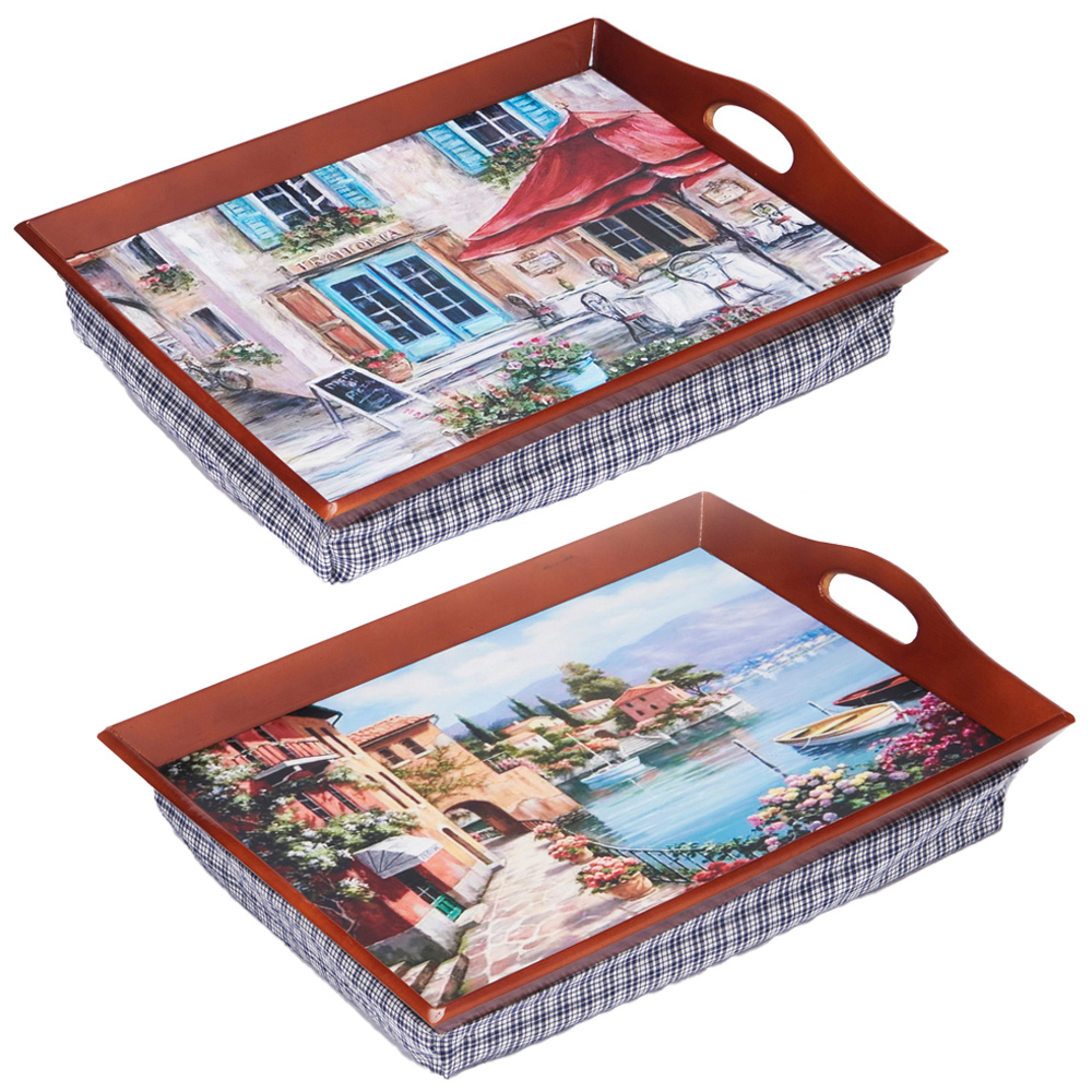 Greenhurst Padded Lap Tray 2 Pack Wilko