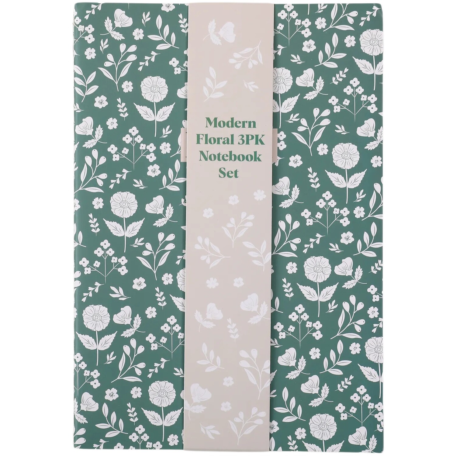 Modern Unique Notebook Pack of 3 Modern Floral Notebooks | Wilko