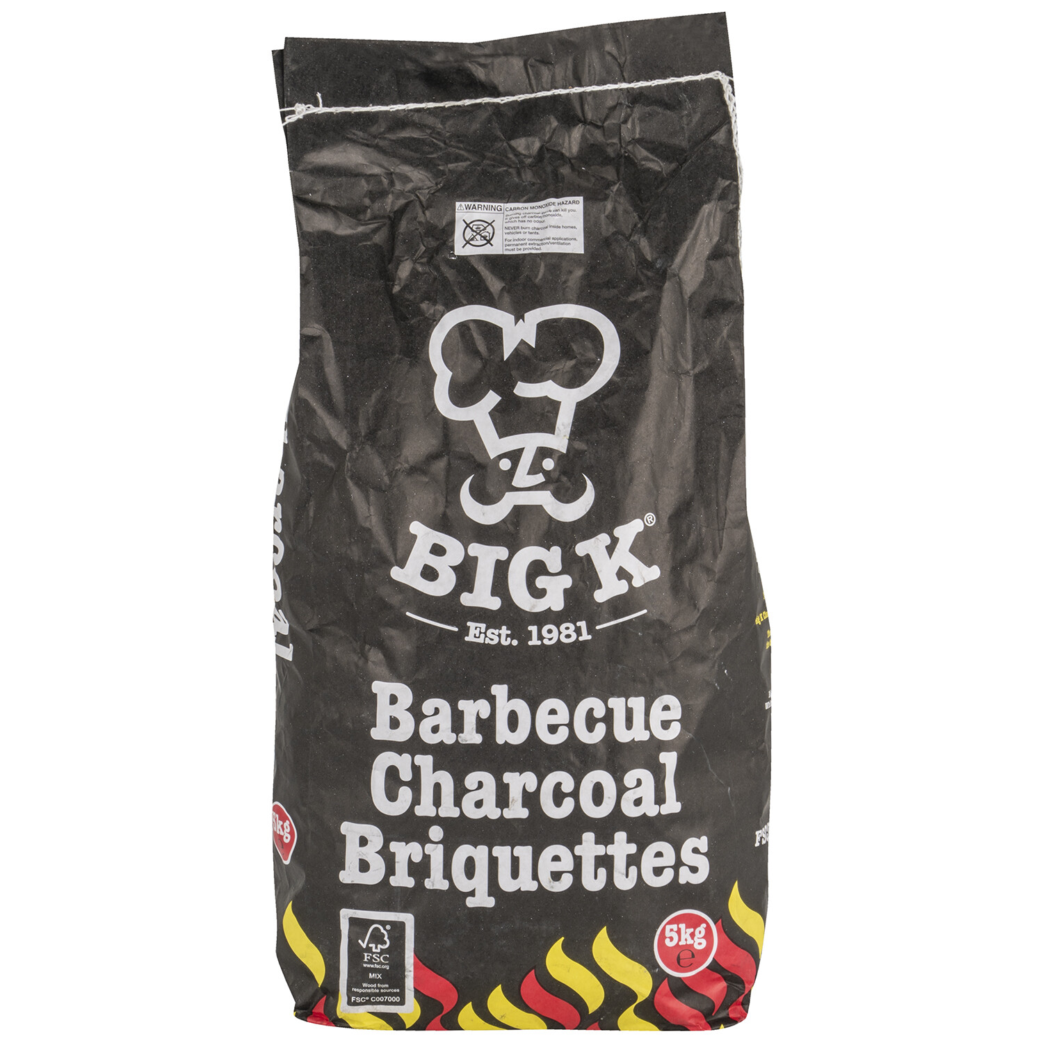 Big K Charcoal Briquettes 5kg Wilko