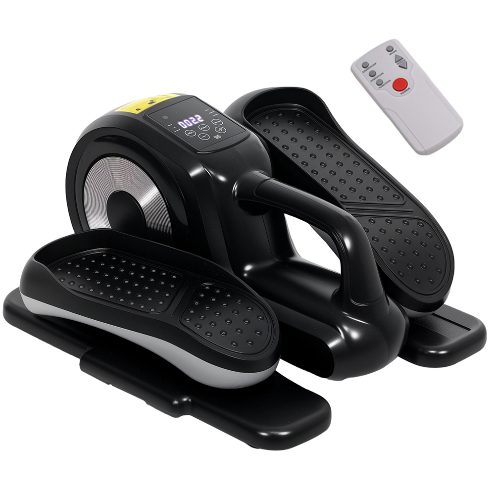 Sportnow Mini Elliptical Machine Seated Pedal Exerciser with Remote ...
