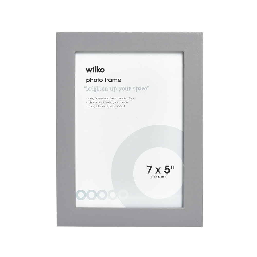 Wilko Grey Photo Frame 7 x 5 Inch Wilko
