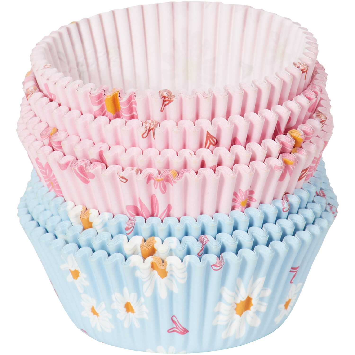 Pack of 100 Daisy Daze Cupcake Cases Wilko