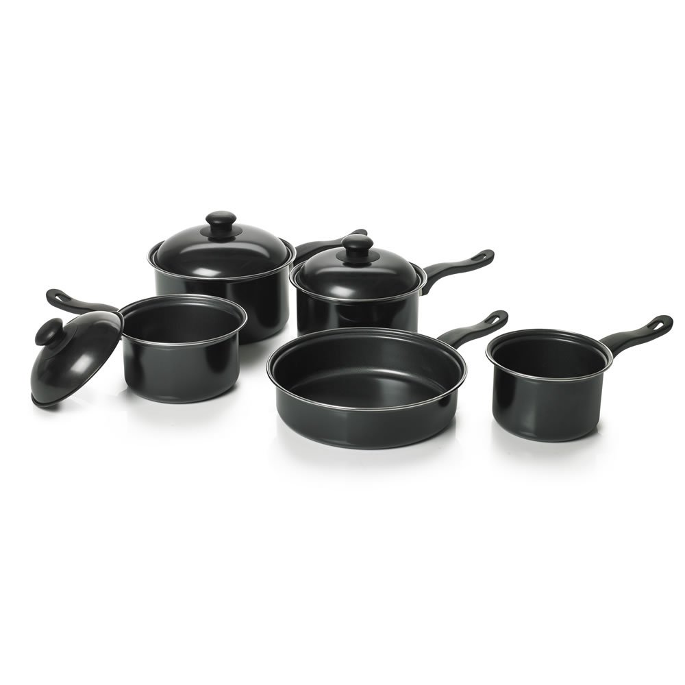 Wilko 5 Piece Steel Cookware Set Wilko