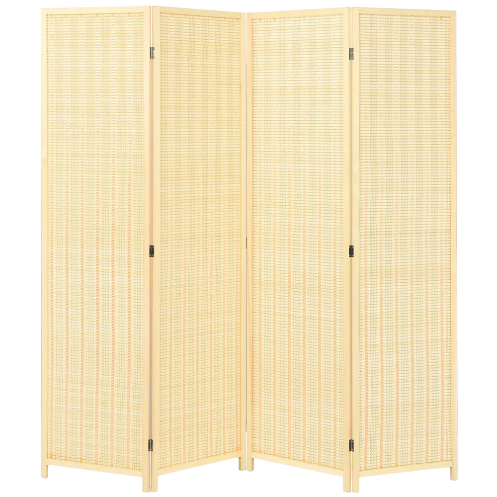 Red Lantern 3-Panel Natural Wood Folding Shoji Style Room Divider In The Room Dividers Department At