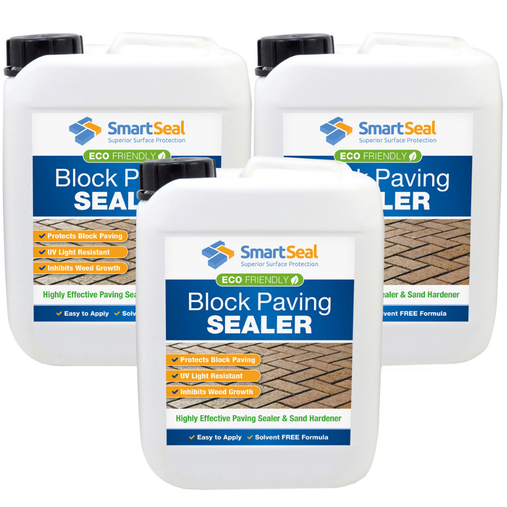 SmartSeal Eco Friendly Block Paving Sealer 5L 3 Pack | Wilko